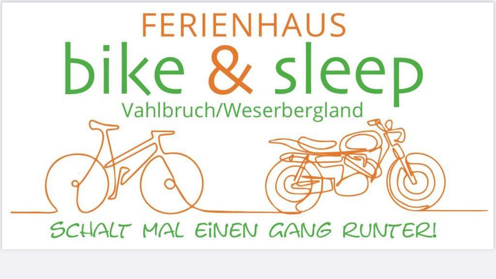 Bike & Sleep Weserbergland Ferienhaus Vahlbruch Bagian luar foto